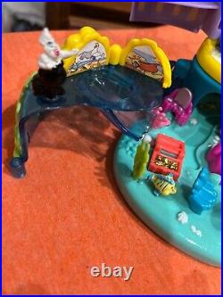 Vintage Disney Little Mermaid Polly Pocket Undersea Kingdom Castle 1996 +One Fig