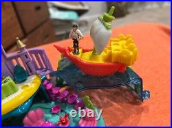 Vintage Disney Little Mermaid Polly Pocket Undersea Kingdom Castle 1996 +One Fig