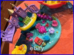 Vintage Disney Little Mermaid Polly Pocket Undersea Kingdom Castle 1996 +One Fig