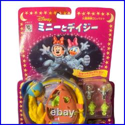 Vintage Disney Polly Pocket NIP Minnie & Daisy Space Playcase Set 1996 Japanese