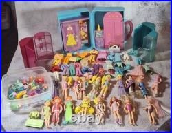 Vintage Fashion Polly Pocket Doll Set With Carrying Case & Accessories