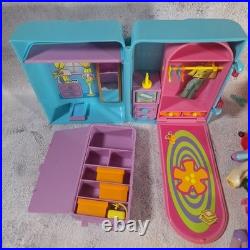 Vintage Fashion Polly Pocket Doll Set With Carrying Case & Accessories