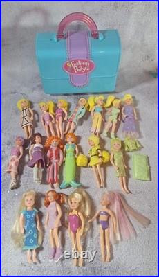 Vintage Fashion Polly Pocket Doll Set With Carrying Case & Accessories