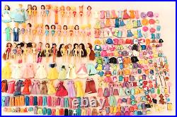 Vintage Large Lot of Polly Pocket Dolls Clothes & More