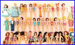 Vintage Large Lot of Polly Pocket Dolls Clothes & More