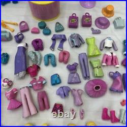 Vintage Lot 100+ Polly Pocket Boutique Fashion Dress Shop Play set Carry Along