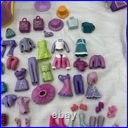 Vintage Lot 100+ Polly Pocket Boutique Fashion Dress Shop Play set Carry Along
