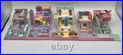 Vintage Lot Of 10 Polly Pocket Bluebird Cases And Houses Play Sets With No Dolls