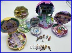 Vintage Lot Polly Pockets Compacts People Animals Swan Bluebird