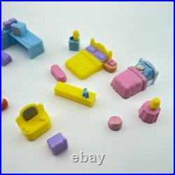 Vintage Lot of Polly Pocket Dolls Furniture from Bluebird Toys