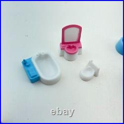 Vintage Lot of Polly Pocket Dolls Furniture from Bluebird Toys