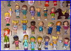 Vintage Mixed Bluebird Polly Pocket Figures LOT PLUS OTHER Mixed FURNITURE