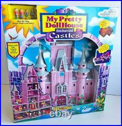Vintage My Pretty Doll House Pink Swan Castle 1995 Polly Pocket NRFB Galoob HTF