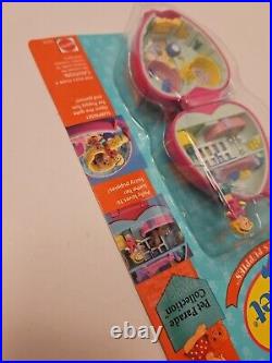 Vintage New Mint Polly Pocket Precious Puppies Pet Parade Compact Heart 1993
