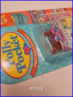 Vintage New Mint Polly Pocket Precious Puppies Pet Parade Compact Heart 1993