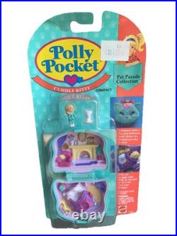 Vintage New Polly Pocket Cuddly Kitty Compact 1994 Sealed #11965
