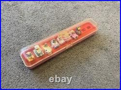 Vintage POLLY POCKET 1989 Ring Collecting Case With 8x Rings Bluebird 4 figures