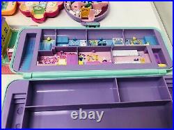 Vintage POLLY POCKET BLUEBIRD Compacts, Houses, People, Huge Lot of 50+ Pieces