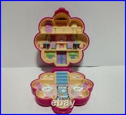 Vintage POLLY POCKET Bluebird LOT of 5 Compacts, Locket, Watch 6 Figures
