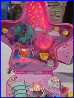 Vintage POLLY POCKET Lot 4 Playsets, 28 Figures, 1 Mirror READ DESCRIPTION