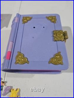 Vintage POLLY POCKET Lot 4 Playsets, 28 Figures, 1 Mirror READ DESCRIPTION