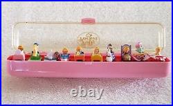 Vintage POLLY POCKET Ring Collecting Case With 10 Complete Rings Bluebird
