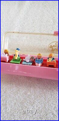 Vintage POLLY POCKET Ring Collecting Case With 10 Complete Rings Bluebird