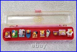 Vintage POLLY POCKET Ring Collecting Case With 10 Complete Rings Bluebird
