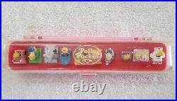 Vintage POLLY POCKET Ring Collecting Case With 10 Complete Rings Bluebird