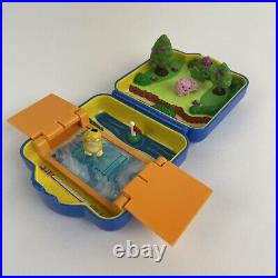 Vintage Pokemon Polly Pocket By Tomy 1997 Compact Case Miniature Toy Sets 4 Figs