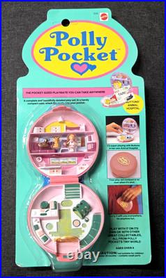 Vintage Polly Pocket 1989 Button's Animal Hospital Bluebird NEW SEALED