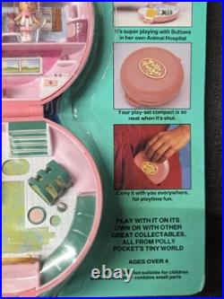 Vintage Polly Pocket 1989 Button's Animal Hospital Bluebird NEW SEALED