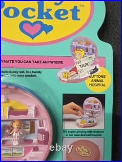 Vintage Polly Pocket 1989 Button's Animal Hospital Bluebird NEW SEALED