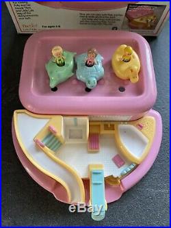 Vintage Polly Pocket 1990 Pink Bath time Soap Dish With Box, Bluebird