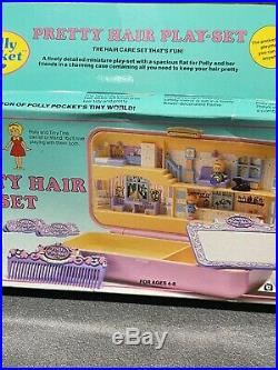 Vintage Polly Pocket 1990 Pretty Hair Set 100% Complete (boxed)