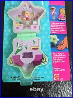 Vintage Polly Pocket 1992 Bathing Beauty Pageant Ring Case NEW sealed card
