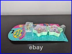 Vintage Polly Pocket 1992 Bathing Beauty Pageant Ring and Ring Case NEW On CARD