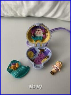 Vintage Polly Pocket 1993 FUZZY KITTEN COMPLETE Necklace Locket