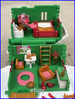Vintage Polly Pocket 1993 Musical Holiday Chalet Complete NO MUSIC Bluebird Toys