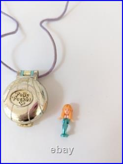 Vintage Polly Pocket 1993 Seashine Mermaid Gold Locket Necklace 100% Complete Vintage Polly Pocket 1993 Seashine Mermaid Gold Locket Necklace 100% Complete