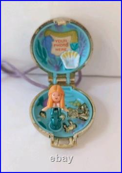 Vintage Polly Pocket 1993 Seashine Mermaid Gold Locket Necklace 100% Complete Vintage Polly Pocket 1993 Seashine Mermaid Gold Locket Necklace 100% Complete