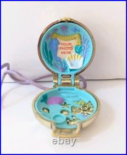Vintage Polly Pocket 1993 Seashine Mermaid Gold Locket Necklace 100% Complete Vintage Polly Pocket 1993 Seashine Mermaid Gold Locket Necklace 100% Complete