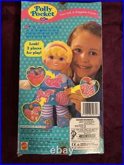 Vintage Polly Pocket 1995 Bluebird Toys Soft Huggable Doll NIB NRFB Mattel