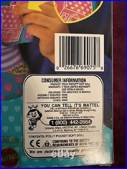 Vintage Polly Pocket 1995 Bluebird Toys Soft Huggable Doll NIB NRFB Mattel
