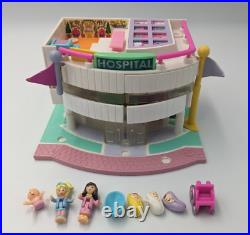 Vintage Polly Pocket 1995 Children's Hospital Lighted Playset 100% COMPLETE