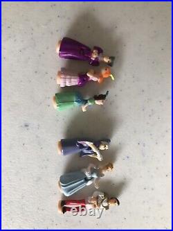 Vintage Polly Pocket 1995 Disney Cinderella's Castle Six Figures, Lights