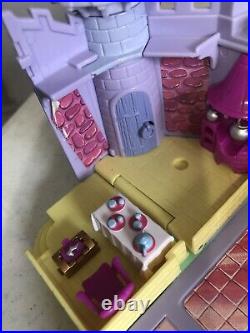 Vintage Polly Pocket 1995 Disney Cinderella's Castle Six Figures, Lights