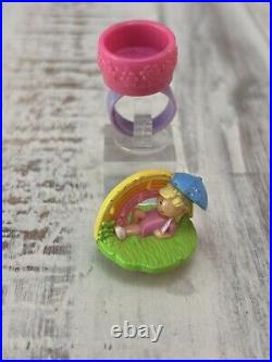 Vintage Polly Pocket 1995 Rainbow Stamper Ring NO INK Bluebird Toys