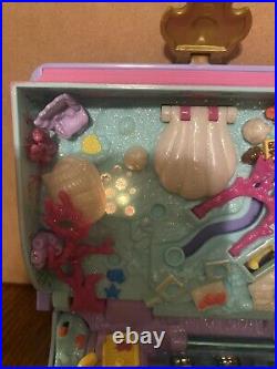 Vintage Polly Pocket 1995 Sparkling Mermaid Adventure COMPLETE + LIGHTS UP