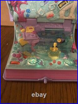 Vintage Polly Pocket 1995 Sparkling Mermaid Adventure COMPLETE + LIGHTS UP